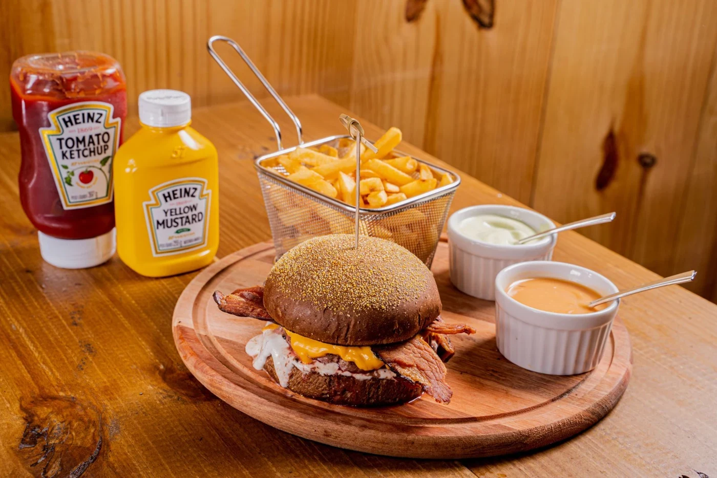 Burger from the Eat All Pro demo menu